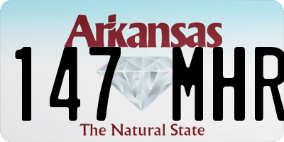 AR license plate 147MHR