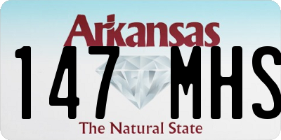 AR license plate 147MHS