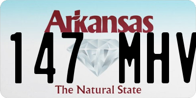 AR license plate 147MHV