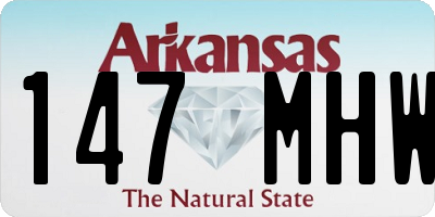 AR license plate 147MHW