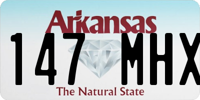 AR license plate 147MHX