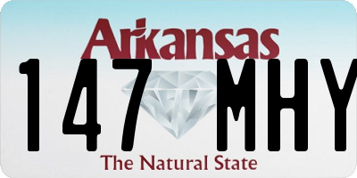 AR license plate 147MHY