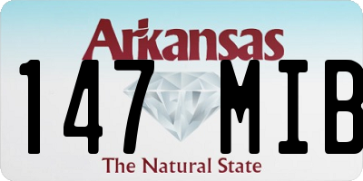 AR license plate 147MIB