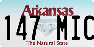 AR license plate 147MIC