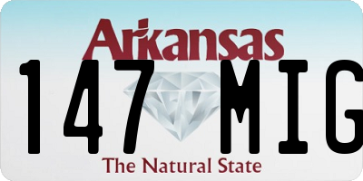 AR license plate 147MIG