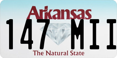 AR license plate 147MII