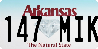 AR license plate 147MIK