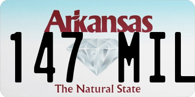 AR license plate 147MIL