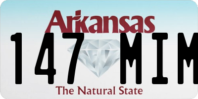 AR license plate 147MIM