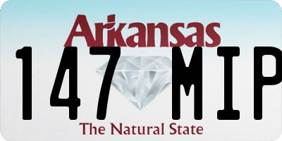 AR license plate 147MIP