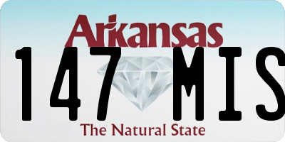 AR license plate 147MIS