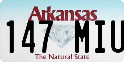 AR license plate 147MIU
