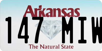 AR license plate 147MIW