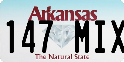 AR license plate 147MIX