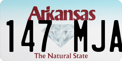AR license plate 147MJA