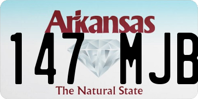 AR license plate 147MJB
