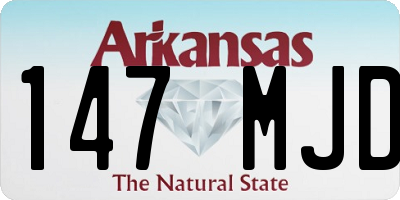 AR license plate 147MJD