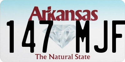 AR license plate 147MJF
