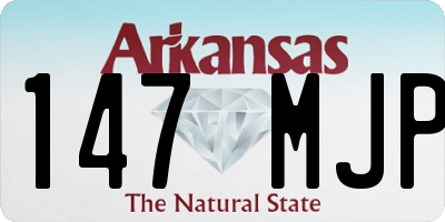 AR license plate 147MJP