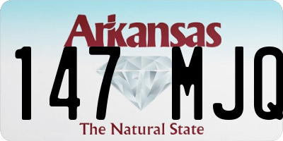 AR license plate 147MJQ