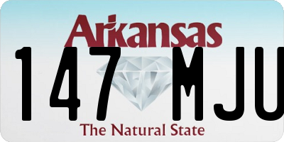 AR license plate 147MJU