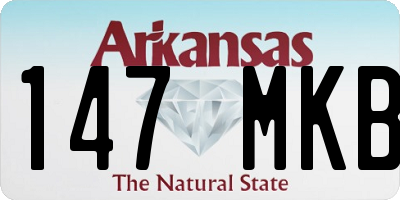 AR license plate 147MKB