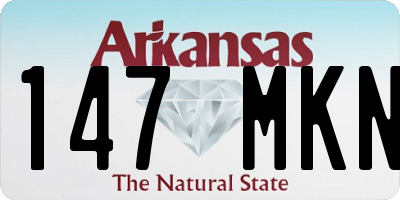AR license plate 147MKN