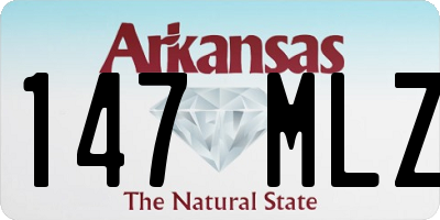 AR license plate 147MLZ