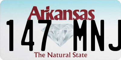 AR license plate 147MNJ