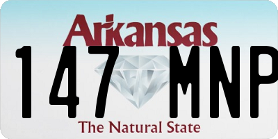 AR license plate 147MNP