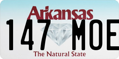 AR license plate 147MOE