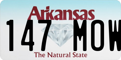 AR license plate 147MOW
