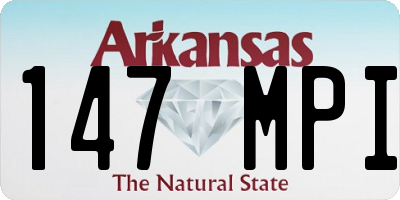AR license plate 147MPI