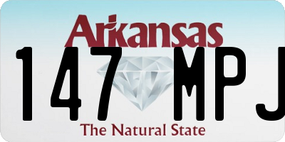AR license plate 147MPJ