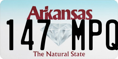 AR license plate 147MPQ