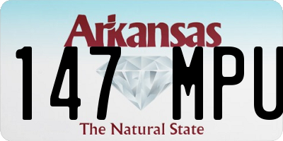 AR license plate 147MPU