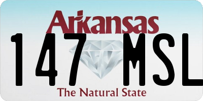 AR license plate 147MSL