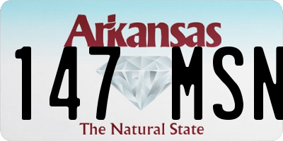 AR license plate 147MSN