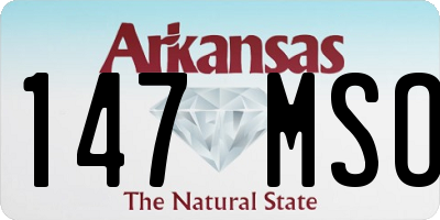 AR license plate 147MSO