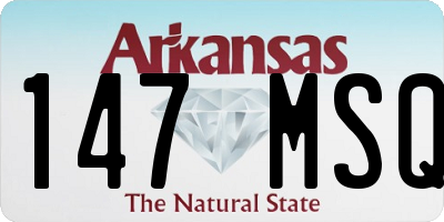AR license plate 147MSQ