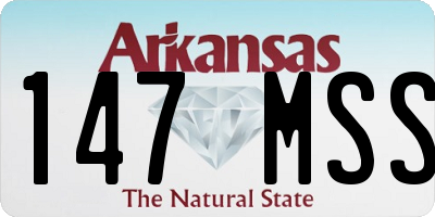 AR license plate 147MSS