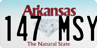 AR license plate 147MSY