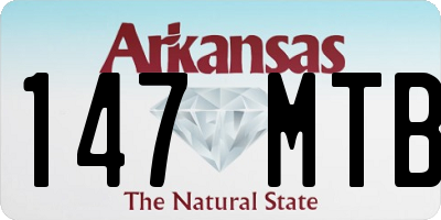 AR license plate 147MTB