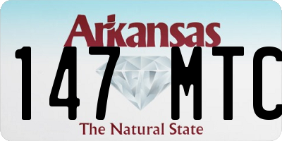 AR license plate 147MTC