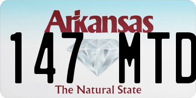 AR license plate 147MTD