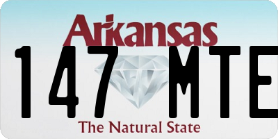AR license plate 147MTE