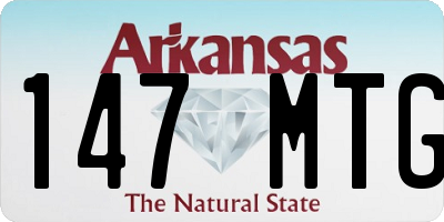AR license plate 147MTG