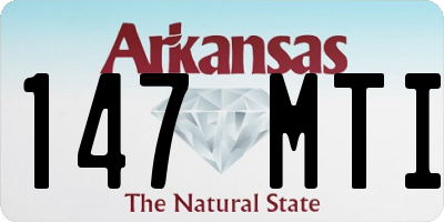 AR license plate 147MTI