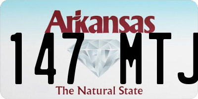 AR license plate 147MTJ