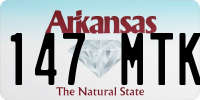 AR license plate 147MTK